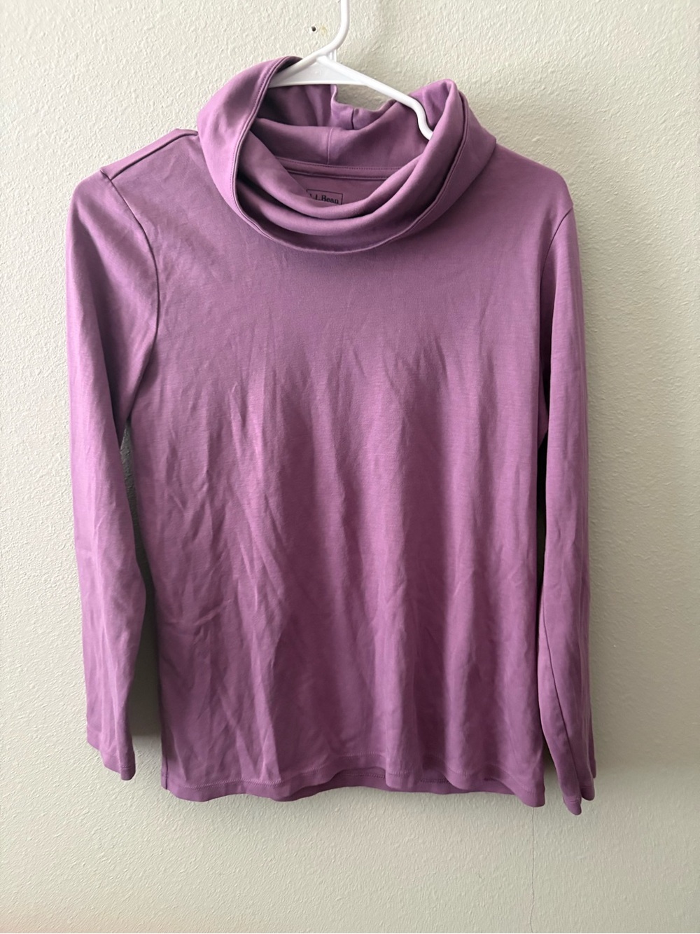 L.L. Bean Mauve/Purple Long Sleeve Turtleneck Tee